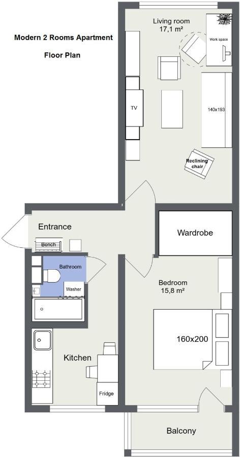 Modern 2 Rooms Apartment Kaunas Exterior photo